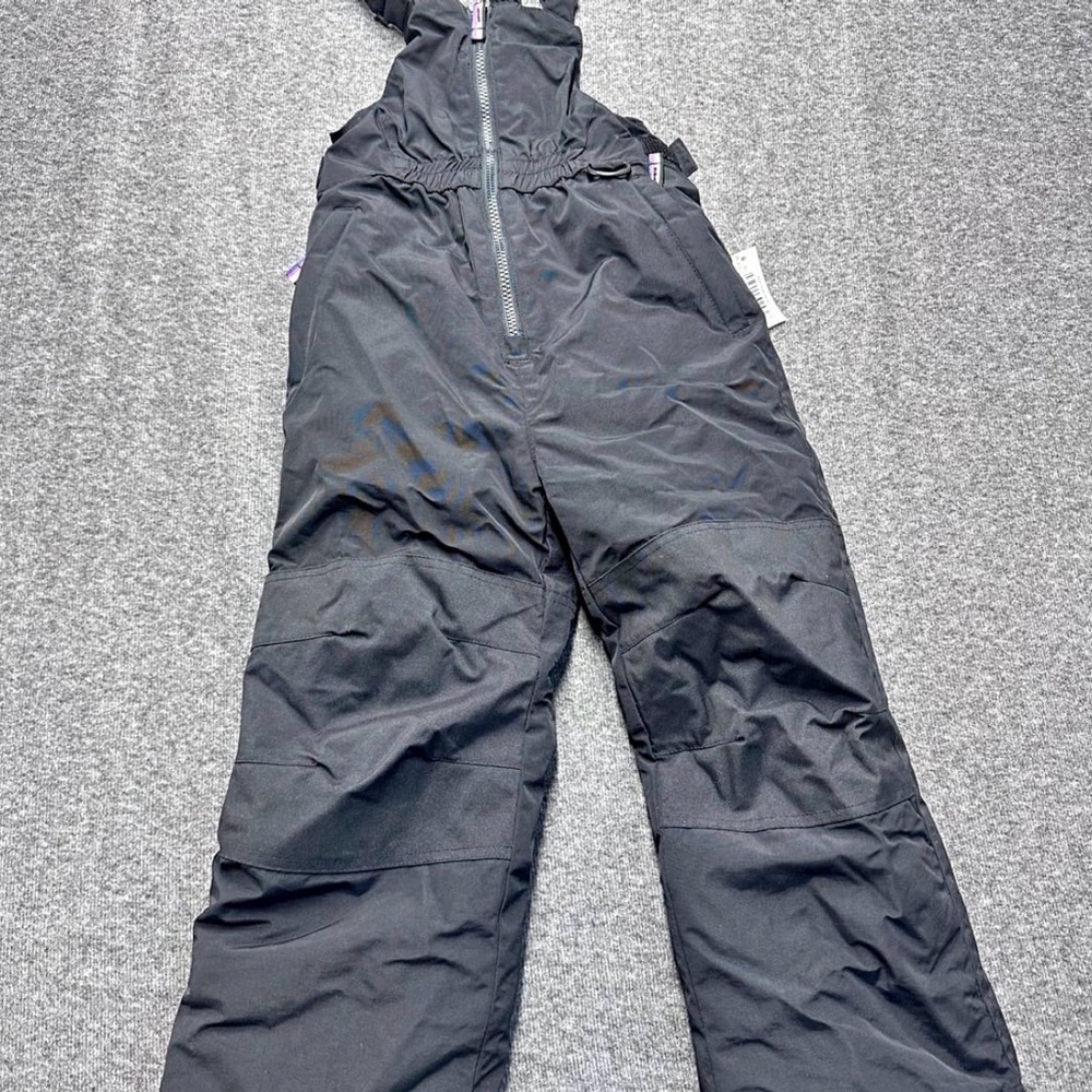 Children's Black Insulated Overalls